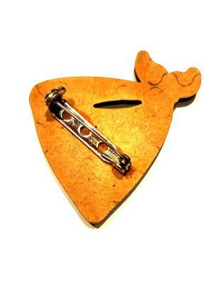 Broche Pañuelo Baldosa Madera