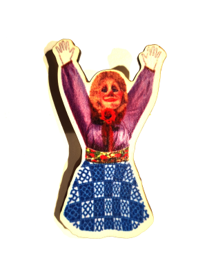 Broche de Marijaia Colores Madera