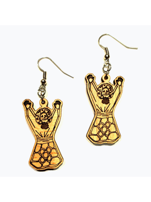 Pendientes Marijaia Madera