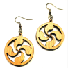 Pendientes Lauburu Madera