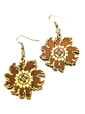 Pendientes Eguzkilore Madera