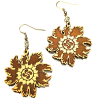 Pendientes Eguzkilore Madera