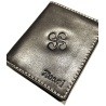 Cartera con Lauburu de Piel Negra  - Bolsos y Carteras