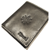 Cartera con Eguzkilore de Piel Negra - Bolsos y Carteras