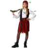 Disfraz de Piratesa Rayas Infantil - Disfraces de Piratas para Niñas