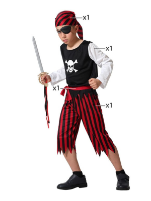 Disfraz de Pirata Rayas Infantil - Disfraces de Piratas para Niños