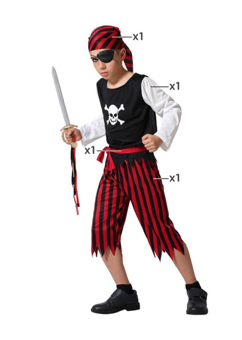 Disfraz de Pirata Rayas Infantil - Disfraces de Piratas para Niños