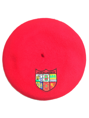 Txapela Bordada Roja Escudo Euskal Herria