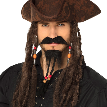 Bigote y Perilla con Trenzas - Barbas y Bigotes