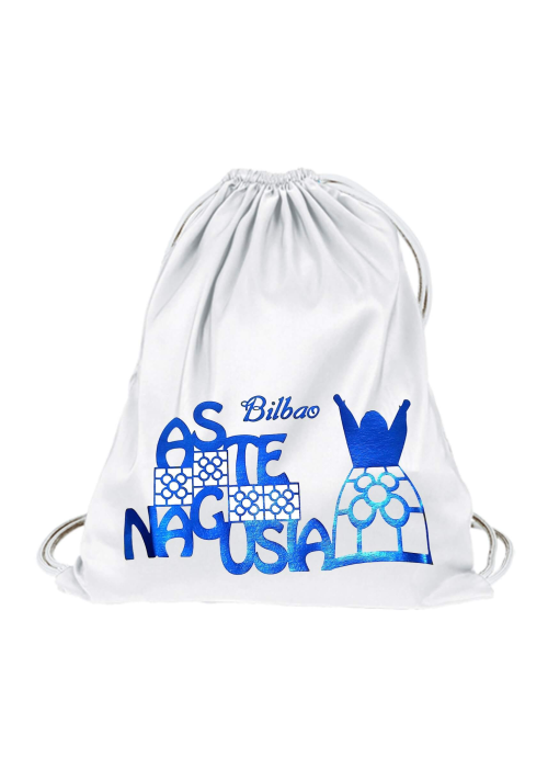 Mochila Aste Nagusia Mari Baldosa Bilbao Blanca