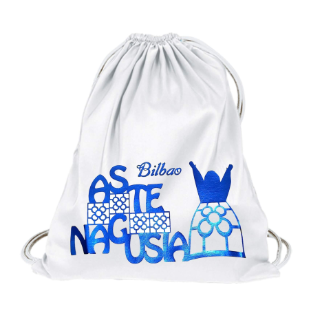 Mochila Aste Nagusia Mari Baldosa Bilbao Blanca