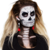 Pendientes Calaveras Con Pompom Rojo