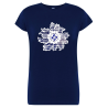 Camiseta Eguzkilore Lauburu Mujer Azul
