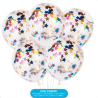 Globo Confetti Estrellas 5 Unidades