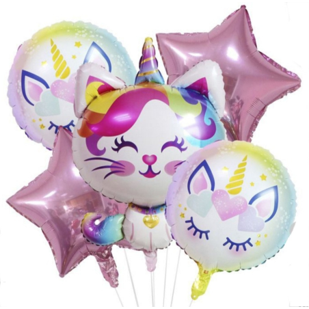 Globos Set Gato