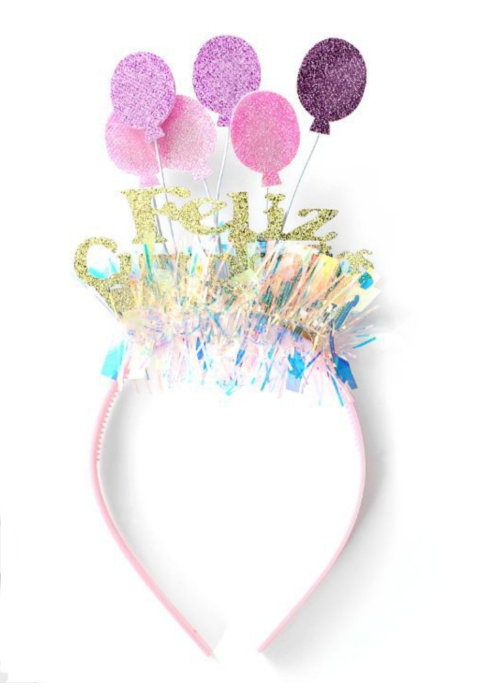 Diadema Feliz Cumpleños Globos