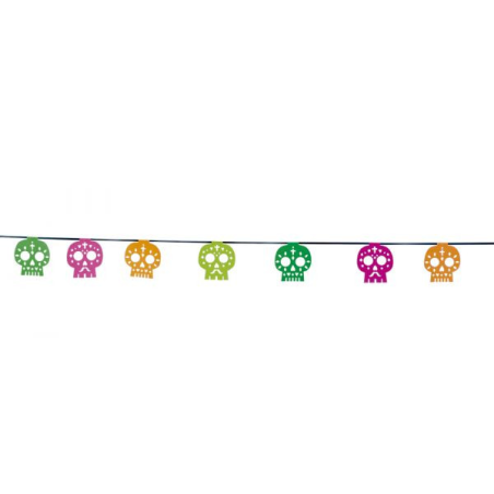 Guinalda Calaveras Catrinas Neon