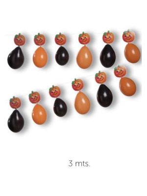 Buy Garland of Pumpkins with Balloons for only 2.00€ – costume Shop online