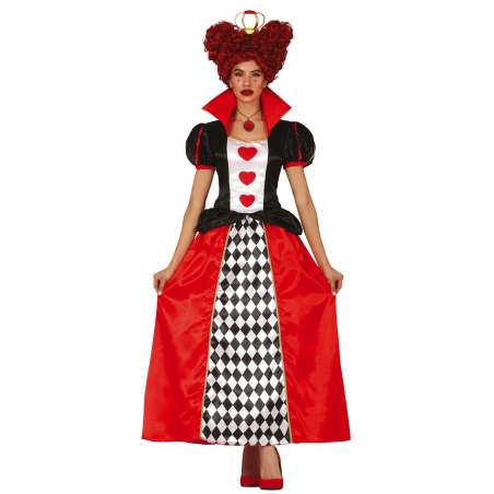 Disfraz de Reina de Corazones Largo