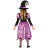 Disfraz de Bruja Morada Estrellitas Infantil