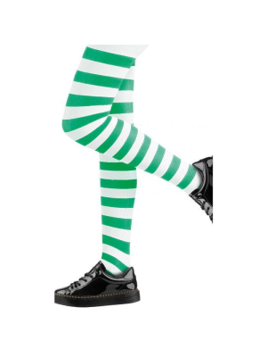 Panty Rayas Verde y Blanco Infantil