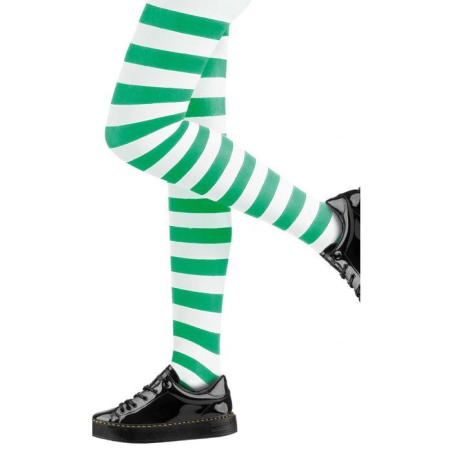 Panty Rayas Verde y Blanco Infantil