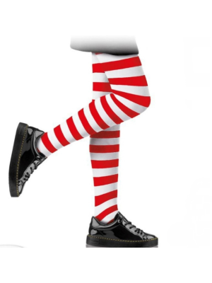 Panty Rayas Rojo y Blanco Infantil
