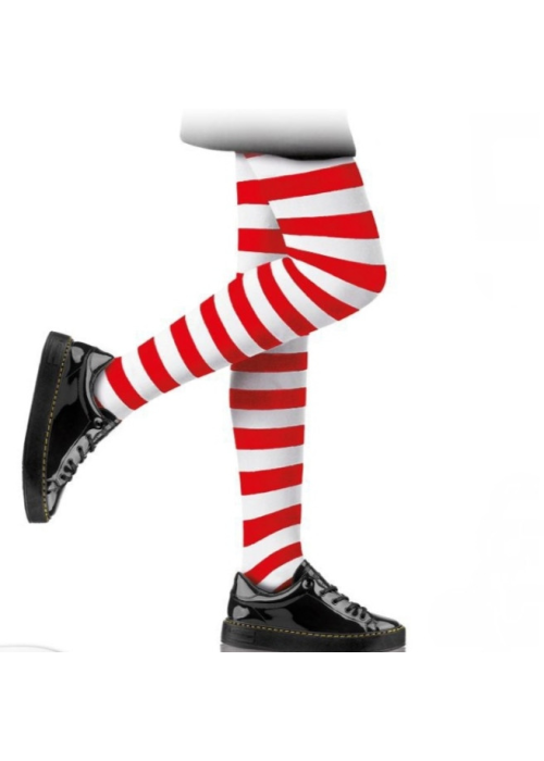 Panty Rayas Rojo y Blanco Infantil