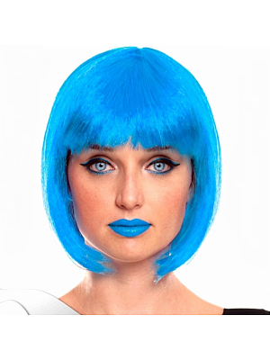 Peluca Melena Charleston Azul