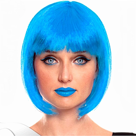 Peluca Melena Charleston Azul