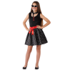 Disfraz de Años 60 Negro Niña