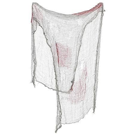 Cortina Gris con Mancha de Sangre