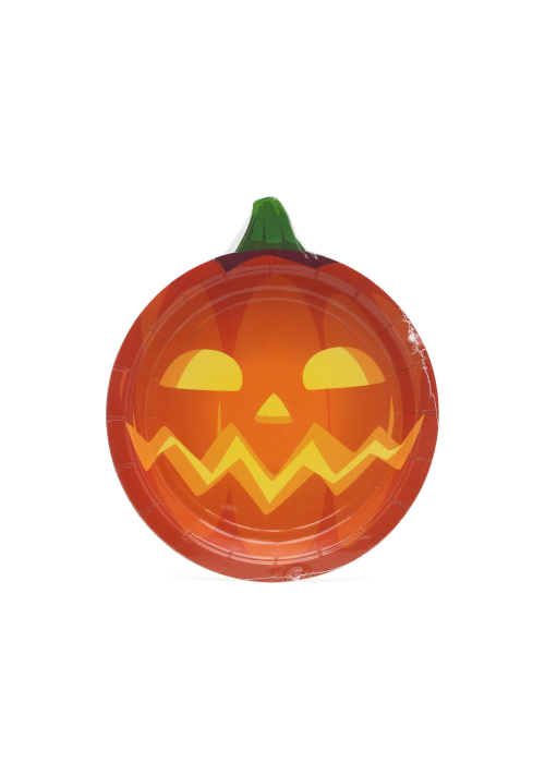 Plato con Forma de Calabaza 18cm 6 Unid