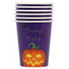 Vaso Morado Calabaza Halloween 6 Unid
