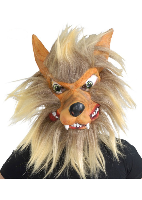 Mascara de Lobo con Pelo - Mascaras y Antifaces