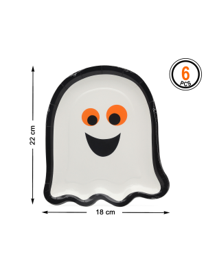 Plato con Forma Fantasma 6 Unid