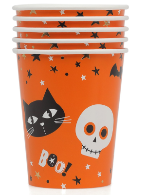 Vasos Naranjas de Halloween