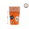Vasos Naranjas de Halloween