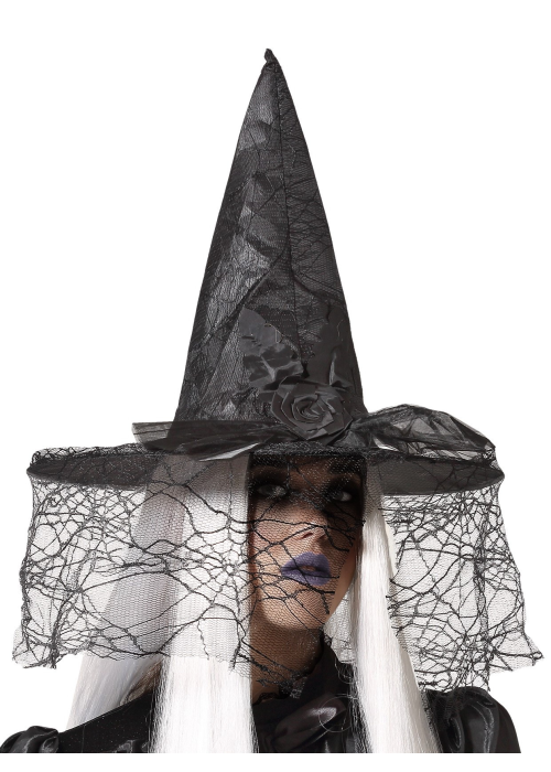 Sombrero Bruja con Velo