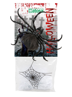 Telaraña con Araña de 17x3cm