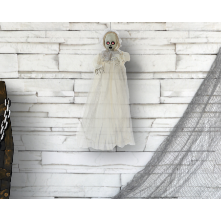 Muñeco Colgante Bebe Fantasma 90cm