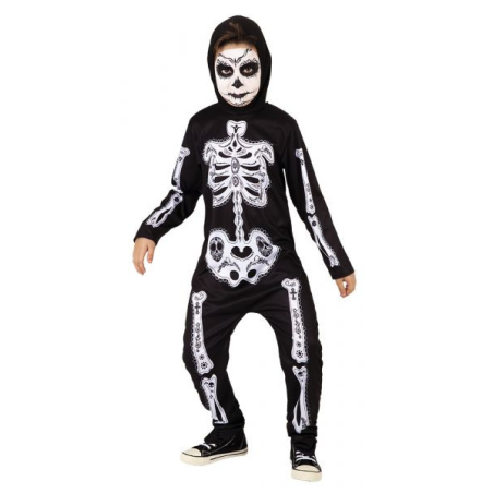 Disfraz de Esqueleto Huesos Dia de Los Muertos
