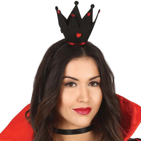 Diadema Corona De Reina Negra - Diademas y Coronas
