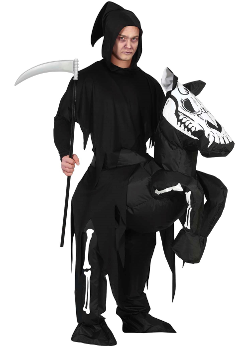 Disfraz de La Muerte en Caballo Hinchable