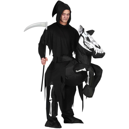 Disfraz de La Muerte en Caballo Hinchable