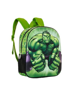 Mochila Hulk Marvel 3D Infantil 31cm.