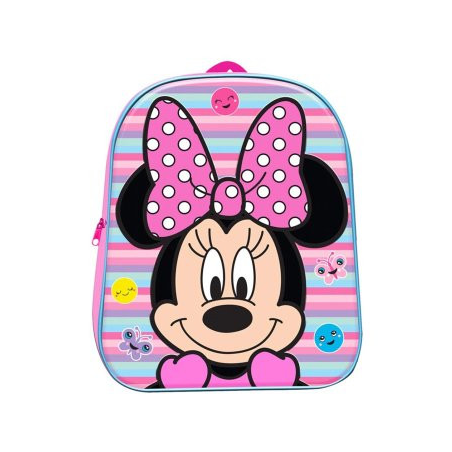 Mochila Minnie 3D Infantil 31cm.