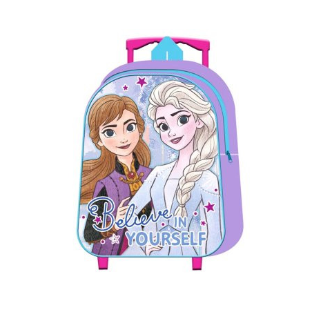 Mochila Ana y Elsa Frozen Trolley Infantil 31cm