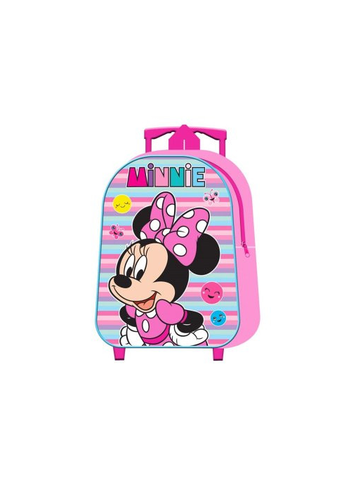Mochila Happy Minnie Mouse Infantil Trolley