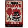 Cartel Cuidado Payaso Asesino